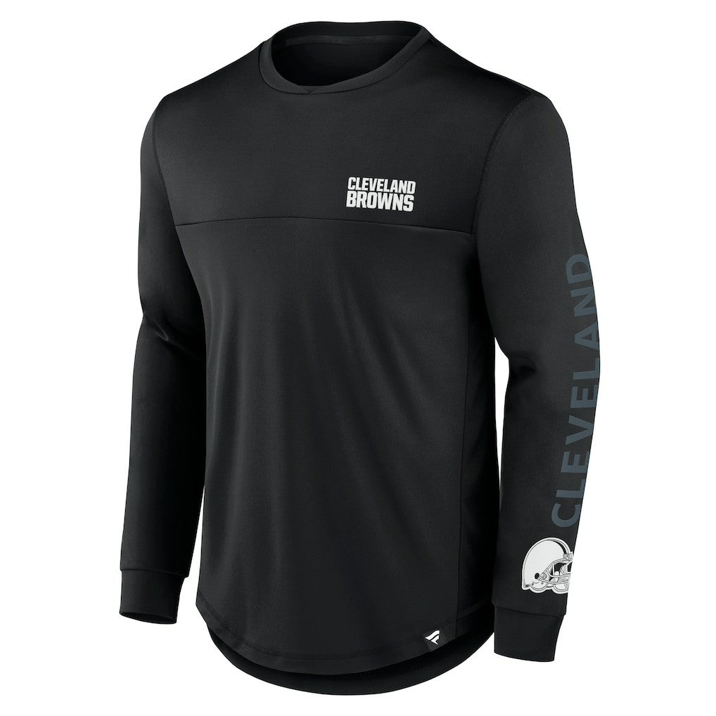 Cleveland Browns Blackout Long Sleeve T-Shirt Black | Fanatics