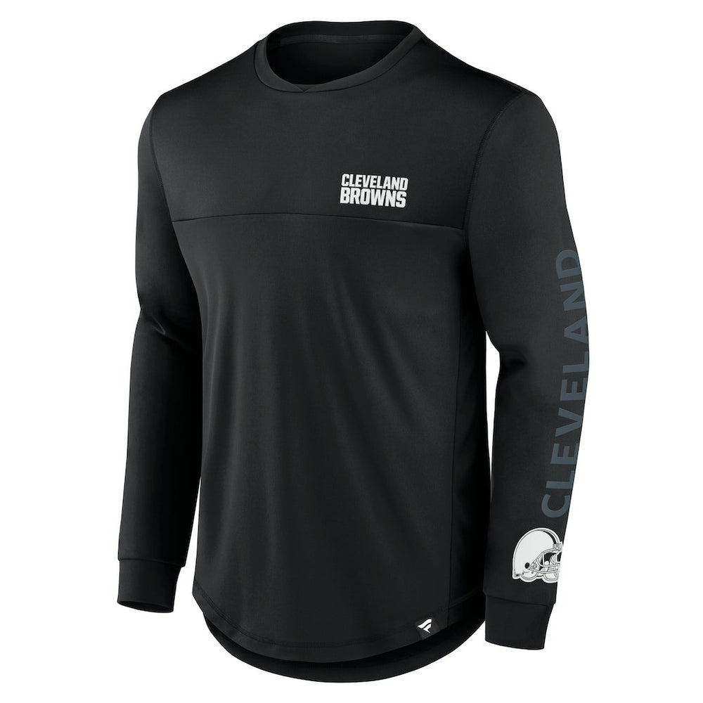 Cleveland Browns Blackout Long Sleeve T-Shirt Black | Fanatics