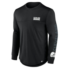 Cleveland Browns Blackout Long Sleeve T-Shirt Black | Fanatics