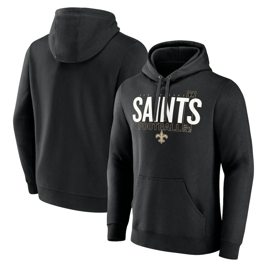 New Orleans Saints Pylon Outline Pullover Hoodie Black | Fanatics