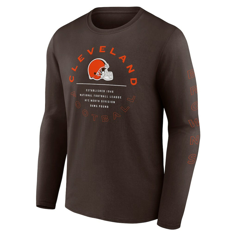 Cleveland Browns Stat Sheet Long Sleeve T-Shirt Brown | Fanatics