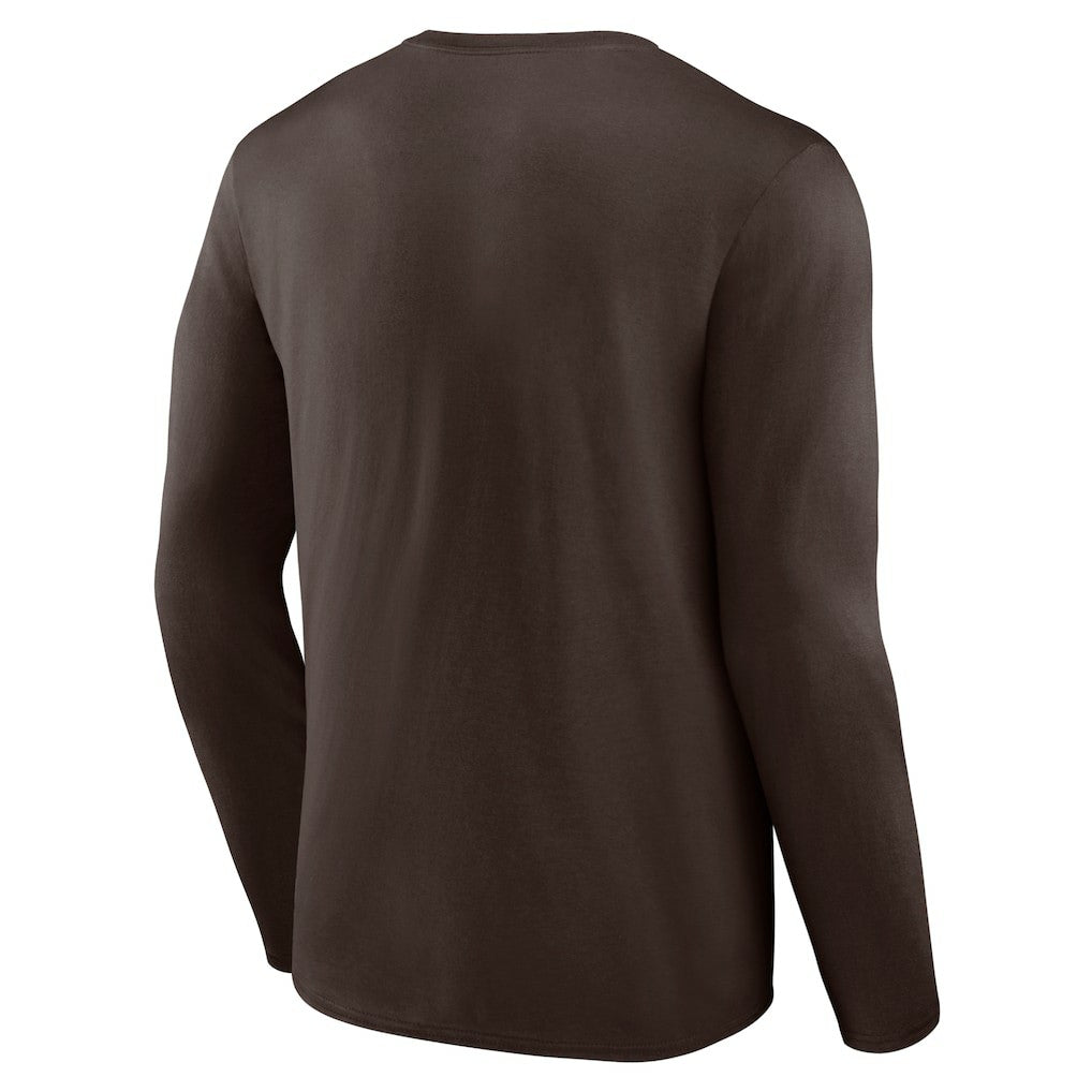 Cleveland Browns Stat Sheet Long Sleeve T-Shirt Brown | Fanatics
