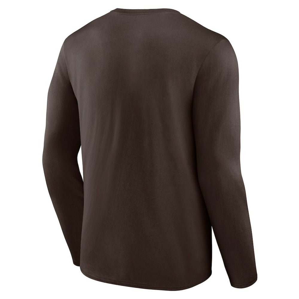 Cleveland Browns Stat Sheet Long Sleeve T-Shirt Brown | Fanatics