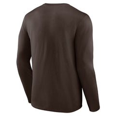 Cleveland Browns Stat Sheet Long Sleeve T-Shirt Brown | Fanatics