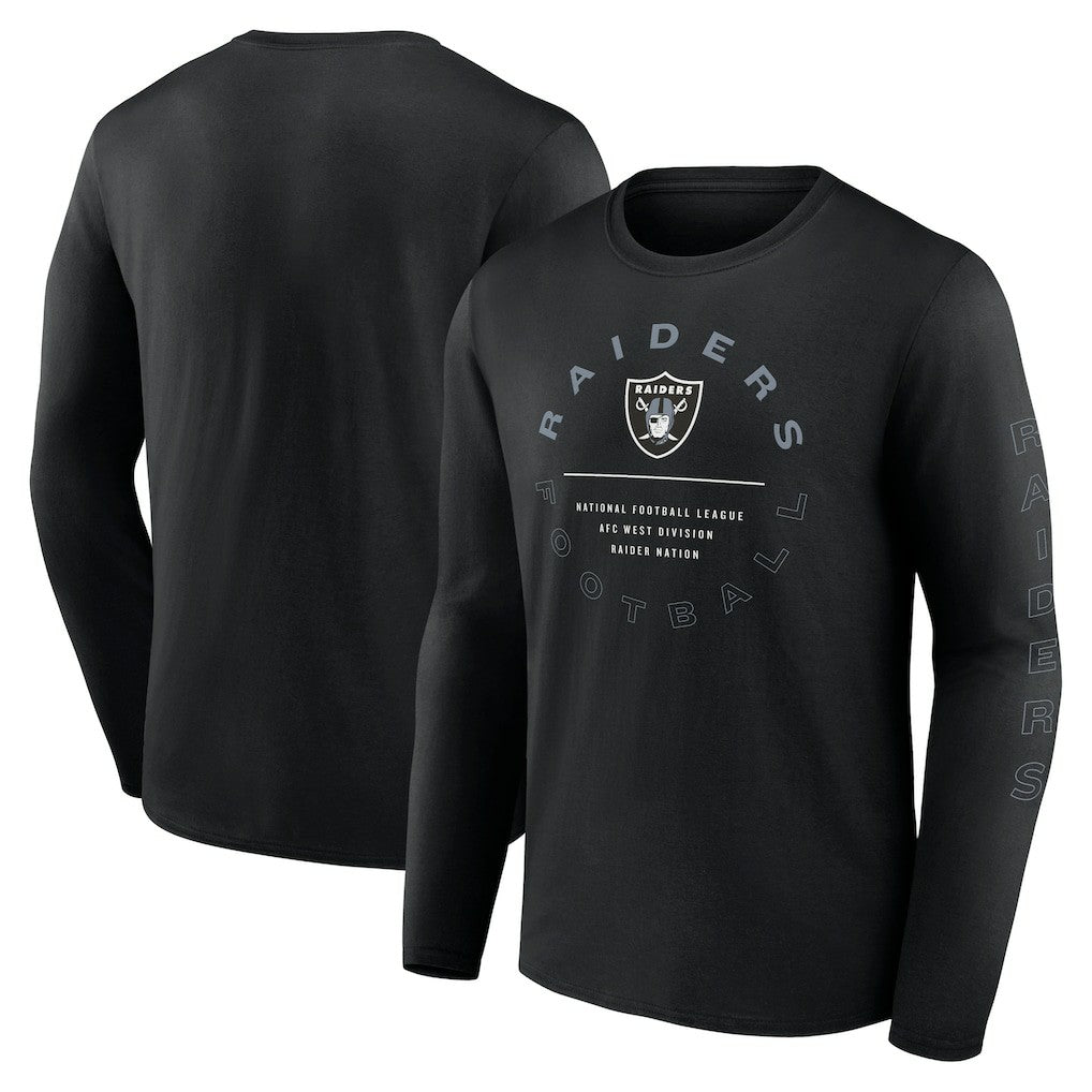 Las Vegas Raiders Stat Sheet Long Sleeve T-Shirt Black | Fanatics