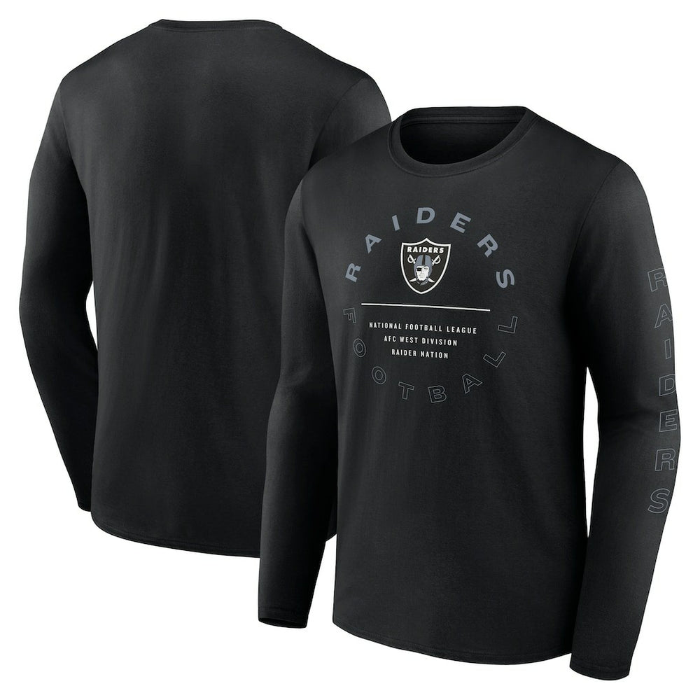 Las Vegas Raiders Stat Sheet Long Sleeve T-Shirt Black | Fanatics