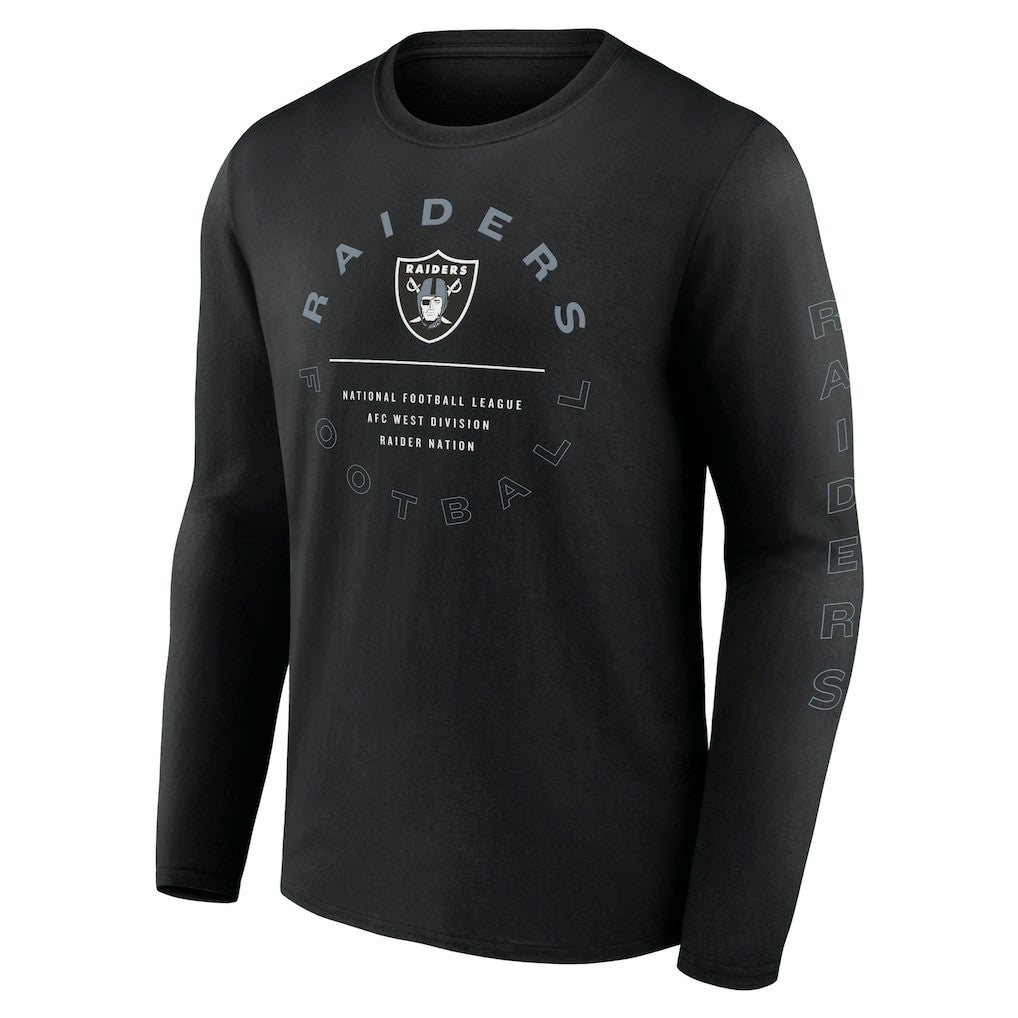 Las Vegas Raiders Stat Sheet Long Sleeve T-Shirt Black | Fanatics