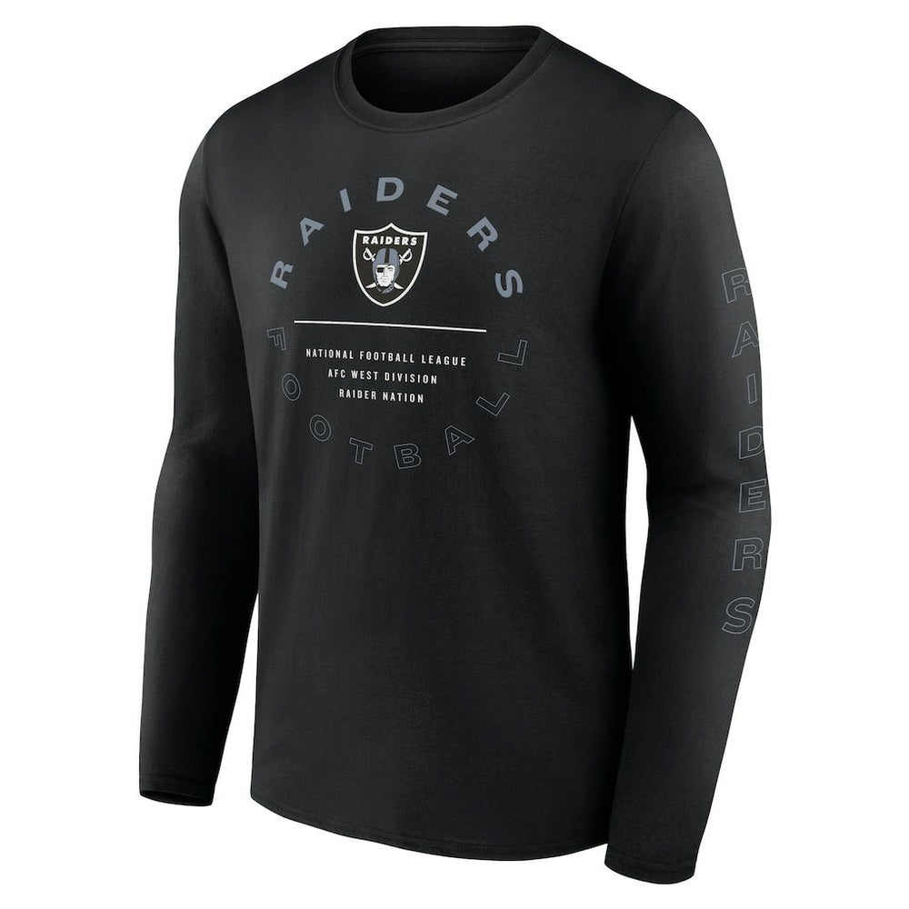 Las Vegas Raiders Stat Sheet Long Sleeve T-Shirt Black | Fanatics