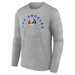 Los Angeles Rams Stat Sheet Long Sleeve T-Shirt Heather Gray | Fanatics