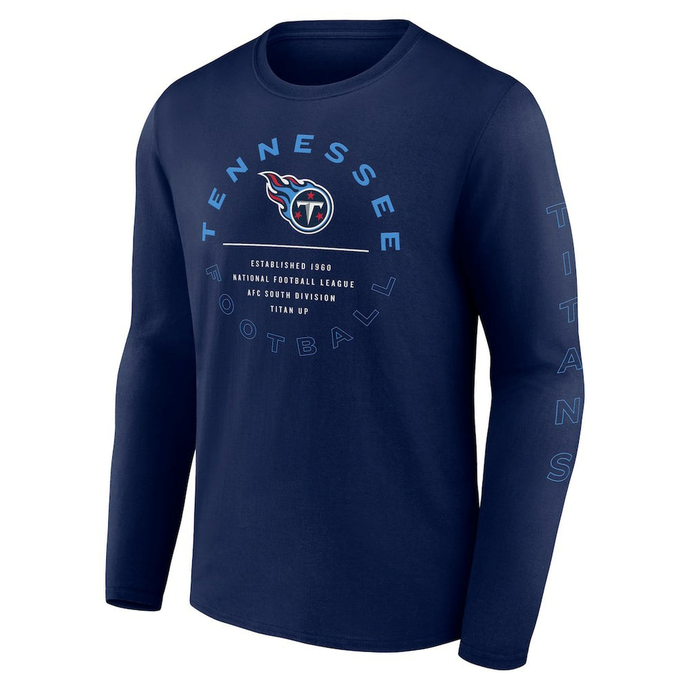 Tennessee Titans Stat Sheet Long Sleeve T-Shirt Navy | Fanatics
