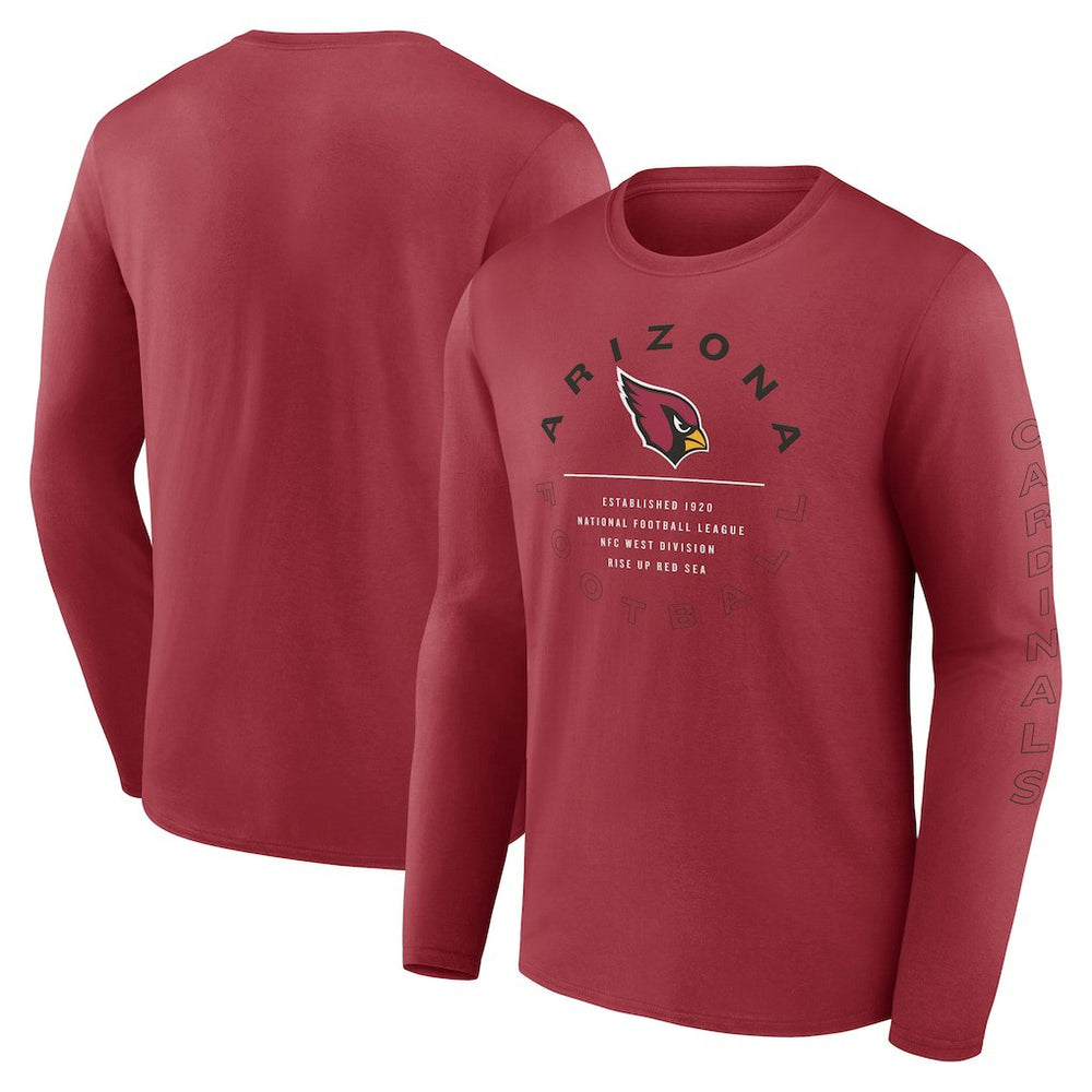 Arizona Cardinals Stat Sheet Long Sleeve T-Shirt Cardinal | Fanatics