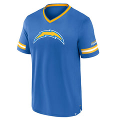 Los Angeles Chargers Stripe Stacking T-Shirt Powder Blue | Fanatics
