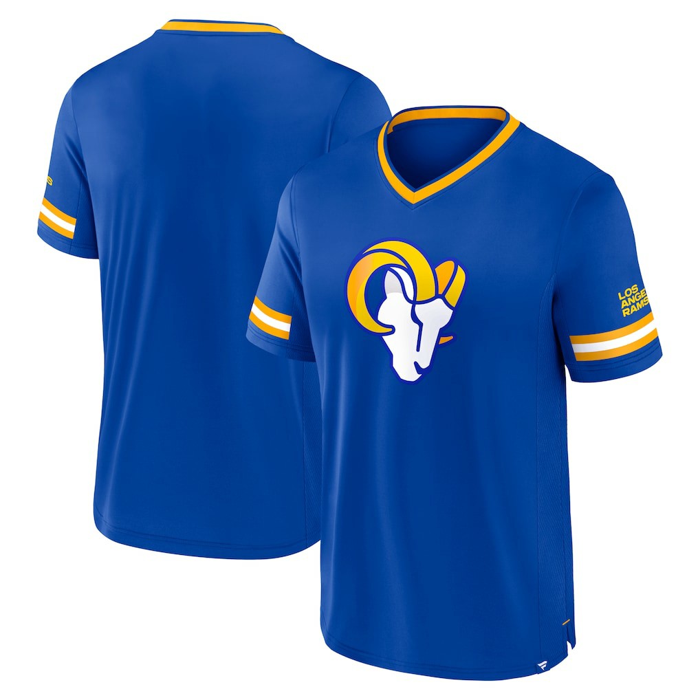 Los Angeles Rams Stripe Stacking T-Shirt Royal | Fanatics