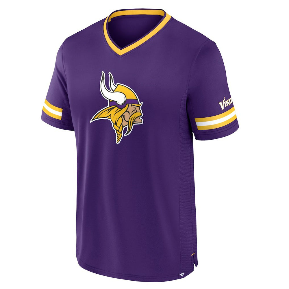 Minnesota Vikings Stripe Stacking T-Shirt Purple | Fanatics