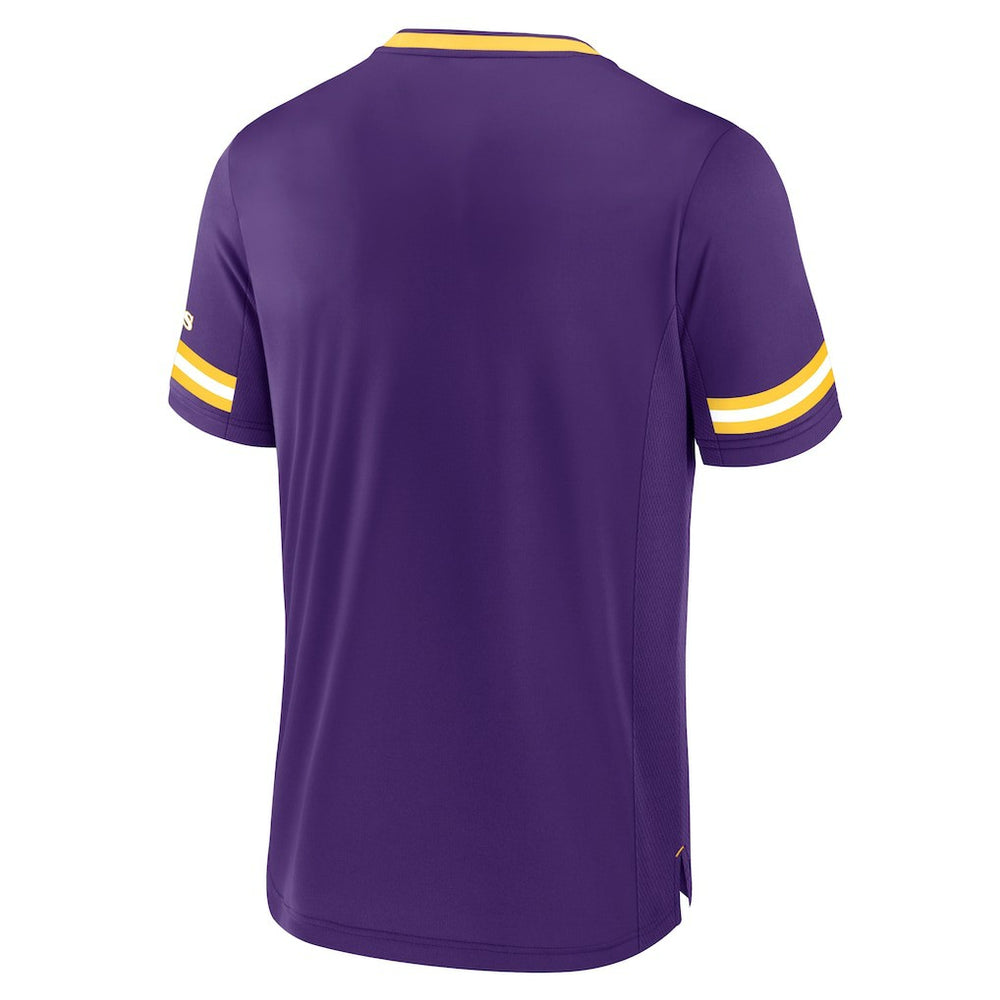 Minnesota Vikings Stripe Stacking T-Shirt Purple | Fanatics