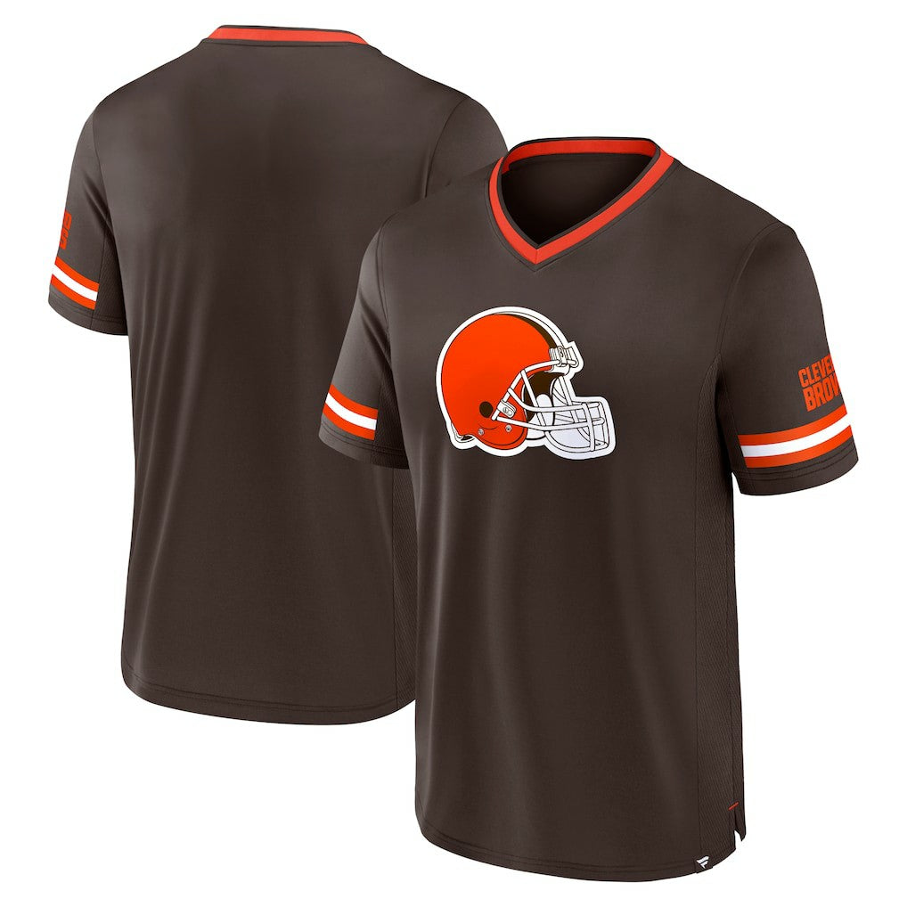 Cleveland Browns Stripe Stacking T-Shirt Brown | Fanatics