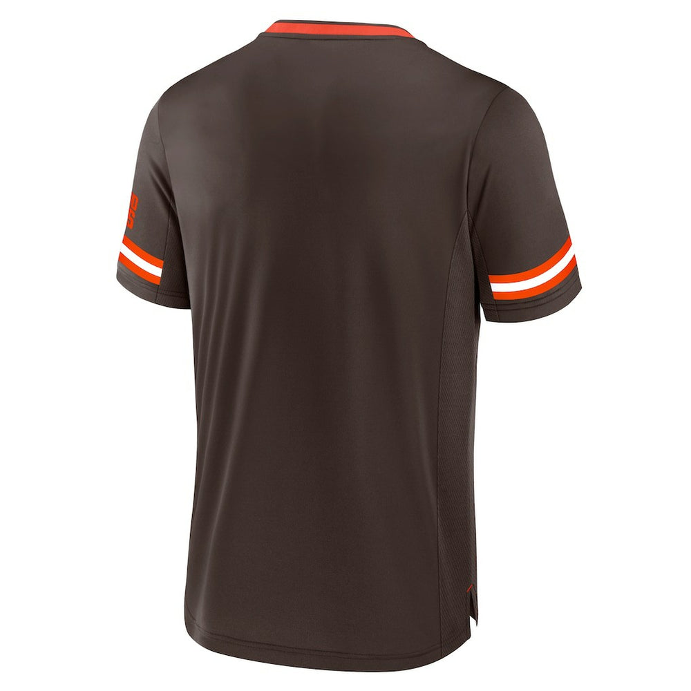 Cleveland Browns Stripe Stacking T-Shirt Brown | Fanatics