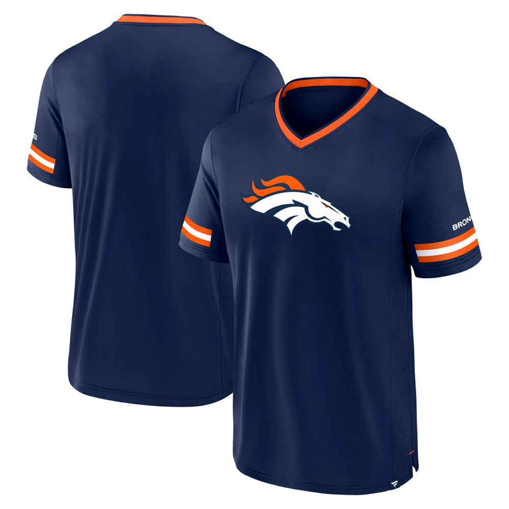 Denver Broncos Stripe Stacking T-Shirt Navy | Fanatics