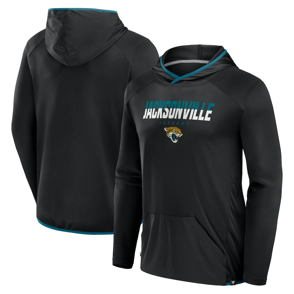 Jacksonville Jaguars Transitional Defender Hoodie Long Sleeve T-Shirt Black | Fanatics