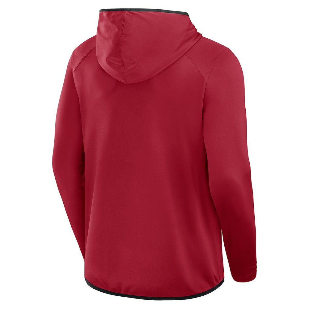 San Francisco 49ers Transitional Defender Hoodie Long Sleeve T-Shirt Scarlet | Fanatics