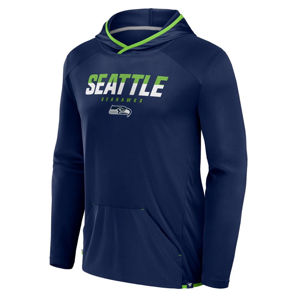 Seattle Seahawks Transitional Defender Hoodie Long Sleeve T-Shirt College Navy | Fanatics