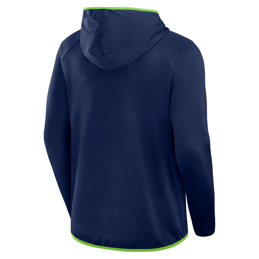 Seattle Seahawks Transitional Defender Hoodie Long Sleeve T-Shirt College Navy | Fanatics