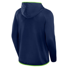 Seattle Seahawks Transitional Defender Hoodie Long Sleeve T-Shirt College Navy | Fanatics