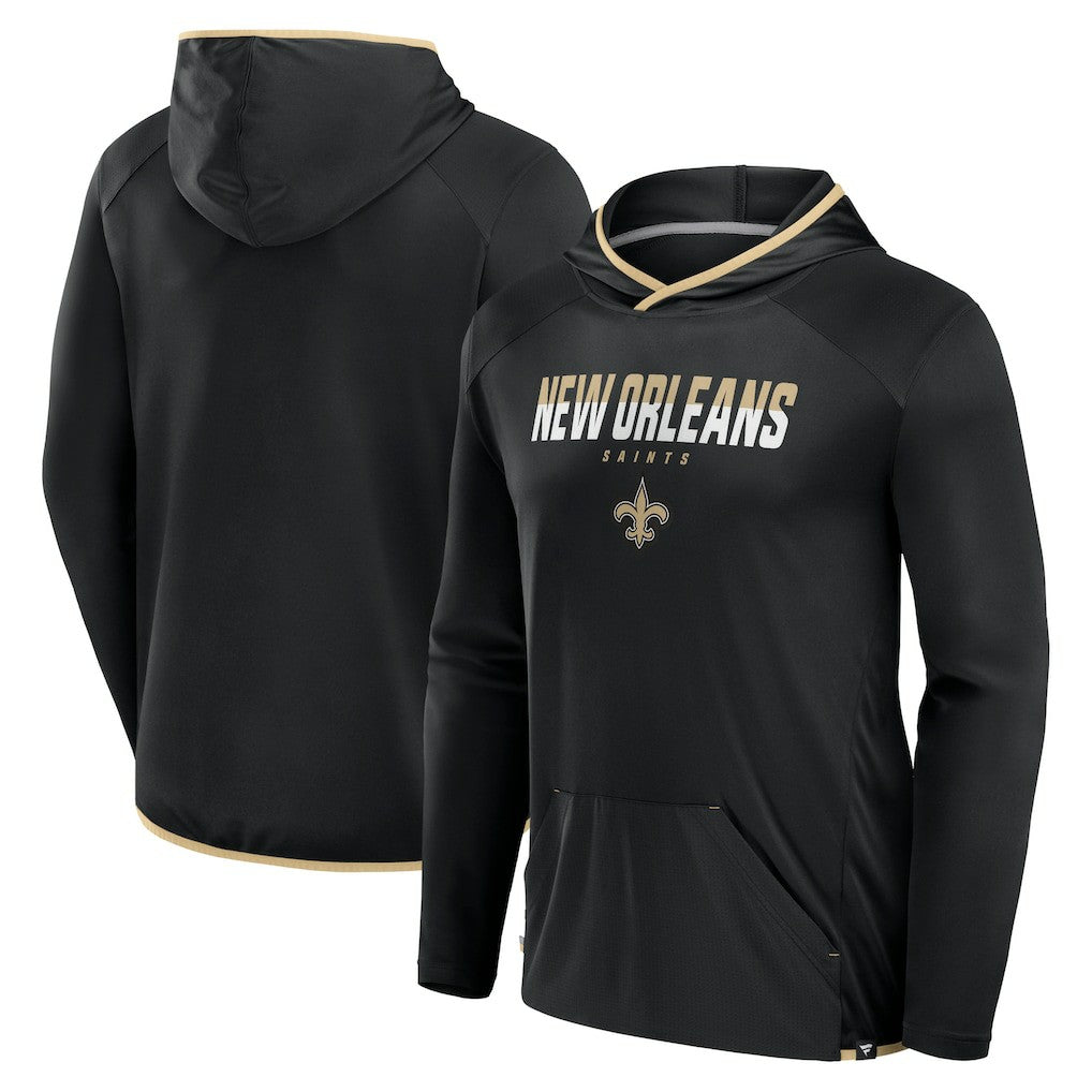 New Orleans Saints Transitional Defender Hoodie Long Sleeve T-Shirt Black | Fanatics
