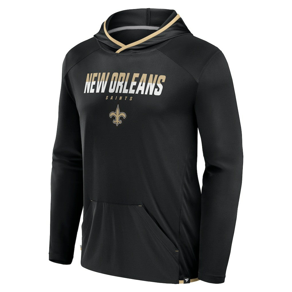 New Orleans Saints Transitional Defender Hoodie Long Sleeve T-Shirt Black | Fanatics