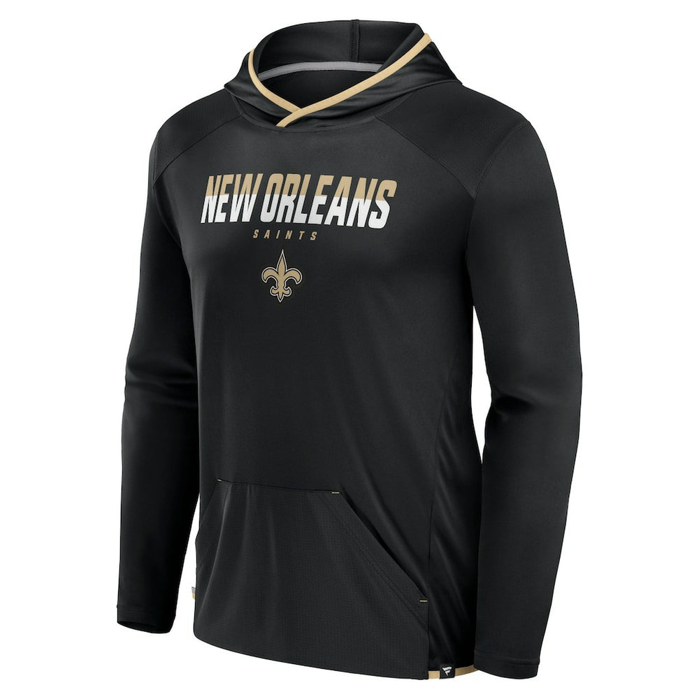 New Orleans Saints Transitional Defender Hoodie Long Sleeve T-Shirt Black | Fanatics