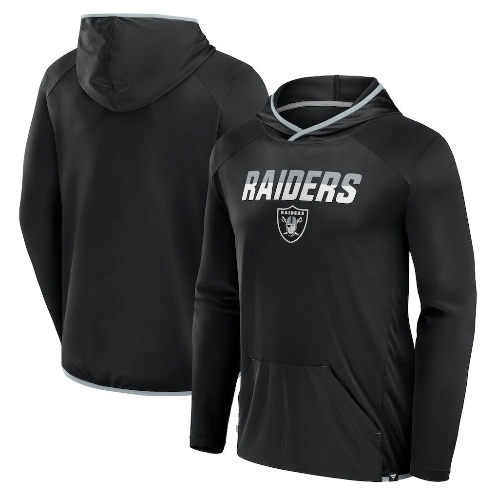 Las Vegas Raiders Transitional Defender Hoodie Long Sleeve T-Shirt Black | Fanatics