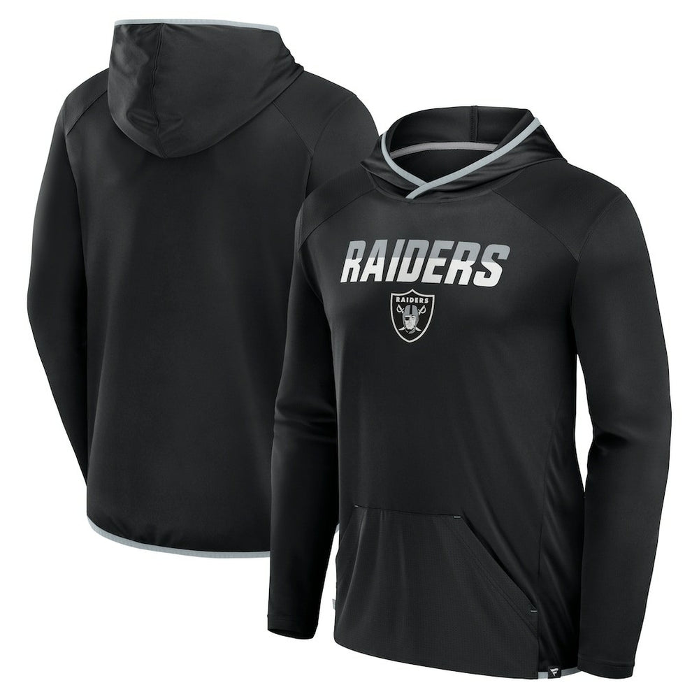 Las Vegas Raiders Transitional Defender Hoodie Long Sleeve T-Shirt Black | Fanatics