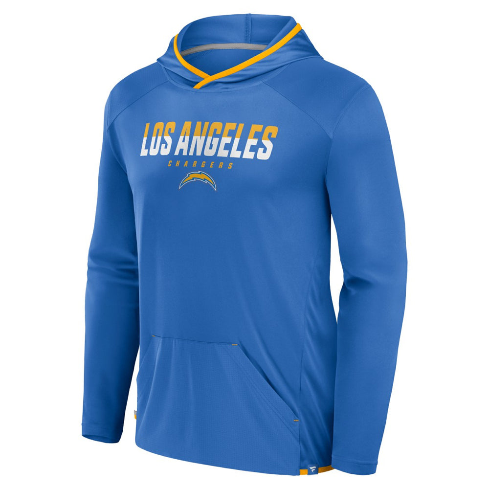 Los Angeles Chargers Transitional Defender Hoodie Long Sleeve T-Shirt Powder Blue | Fanatics