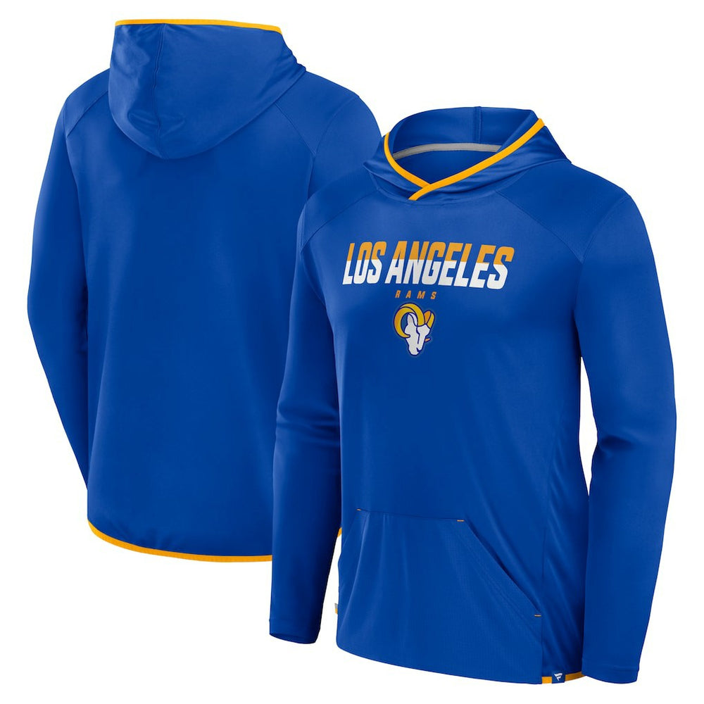 Los Angeles Rams Transitional Defender Hoodie Long Sleeve T-Shirt Royal | Fanatics