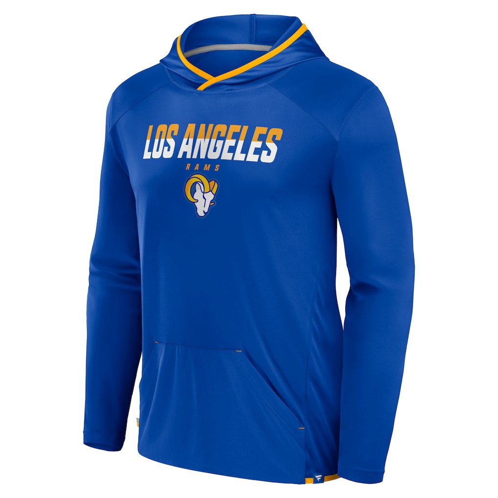 Los Angeles Rams Transitional Defender Hoodie Long Sleeve T-Shirt Royal | Fanatics