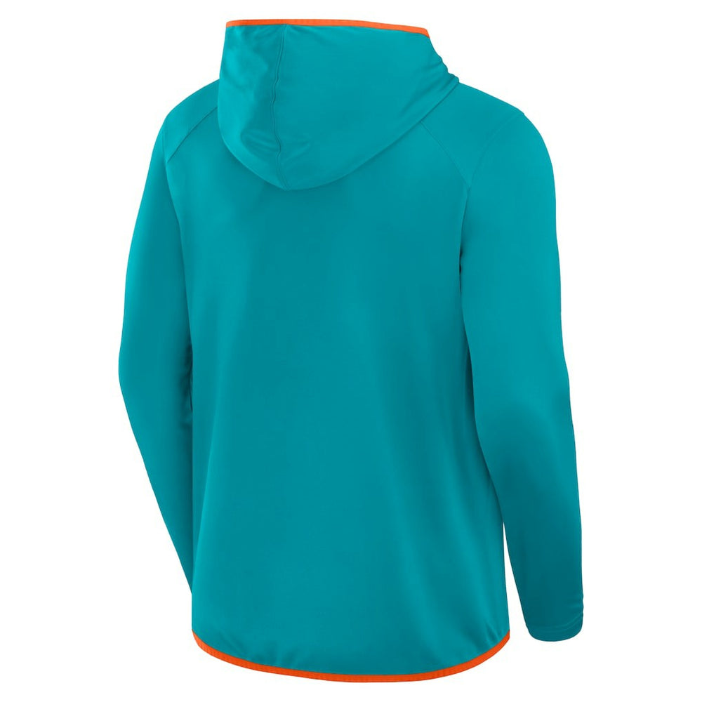 Miami Dolphins Transitional Defender Hoodie Long Sleeve T-Shirt Aqua | Fanatics