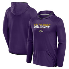 Baltimore Ravens Transitional Defender Hoodie Long Sleeve T-Shirt Purple | Fanatics