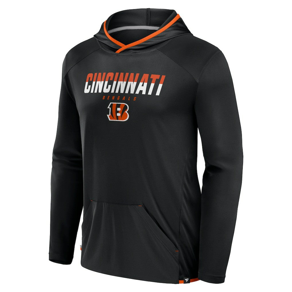 Cincinnati Bengals Transitional Defender Hoodie Long Sleeve T-Shirt Black | Fanatics
