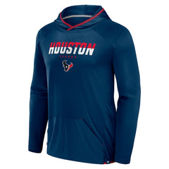 Houston Texans Transitional Defender Hoodie Long Sleeve T-Shirt Navy | Fanatics
