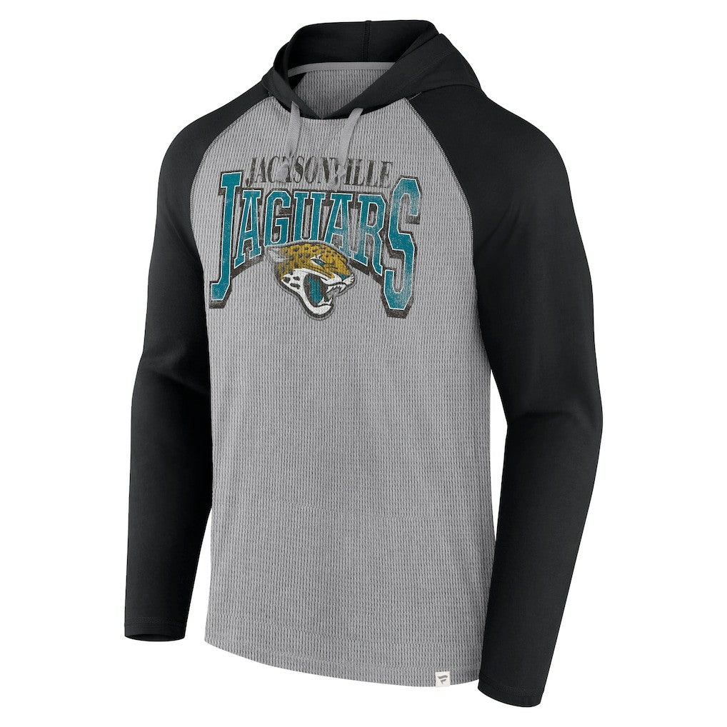 Jacksonville Jaguars Under Center Long Sleeve Hoodie T-Shirt Gray/Black | Fanatics