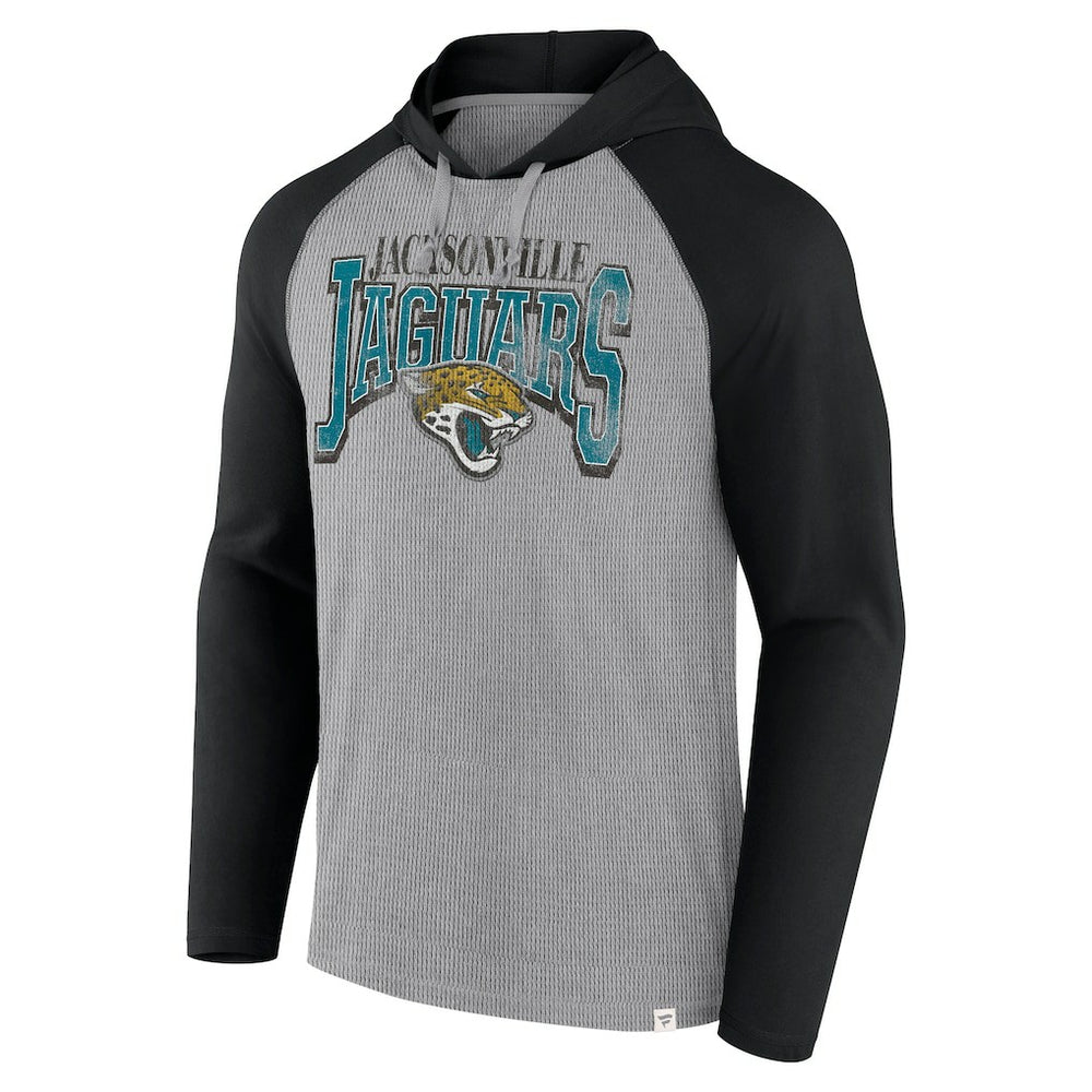 Jacksonville Jaguars Under Center Long Sleeve Hoodie T-Shirt Gray/Black | Fanatics