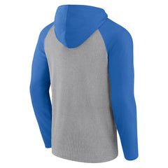 Los Angeles Chargers Under Center Long Sleeve Hoodie T-Shirt Gray/Powder Blue | Fanatics