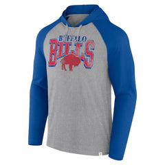 Buffalo Bills Under Center Long Sleeve Hoodie T-Shirt Gray/Royal | Fanatics