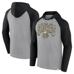 New Orleans Saints Under Center Long Sleeve Hoodie T-Shirt Gray/Black | Fanatics