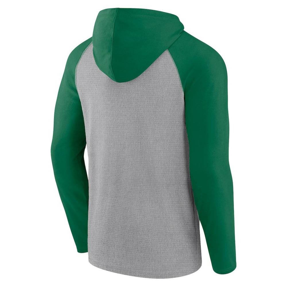 New York Jets Under Center Long Sleeve Hoodie T-Shirt Gray/Kelly Green | Fanatics