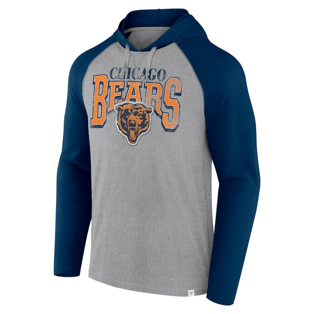Chicago Bears Under Center Long Sleeve Hoodie T-Shirt Gray/Navy | Fanatics
