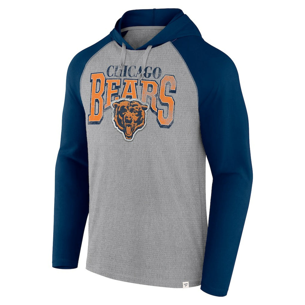 Chicago Bears Under Center Long Sleeve Hoodie T-Shirt Gray/Navy | Fanatics
