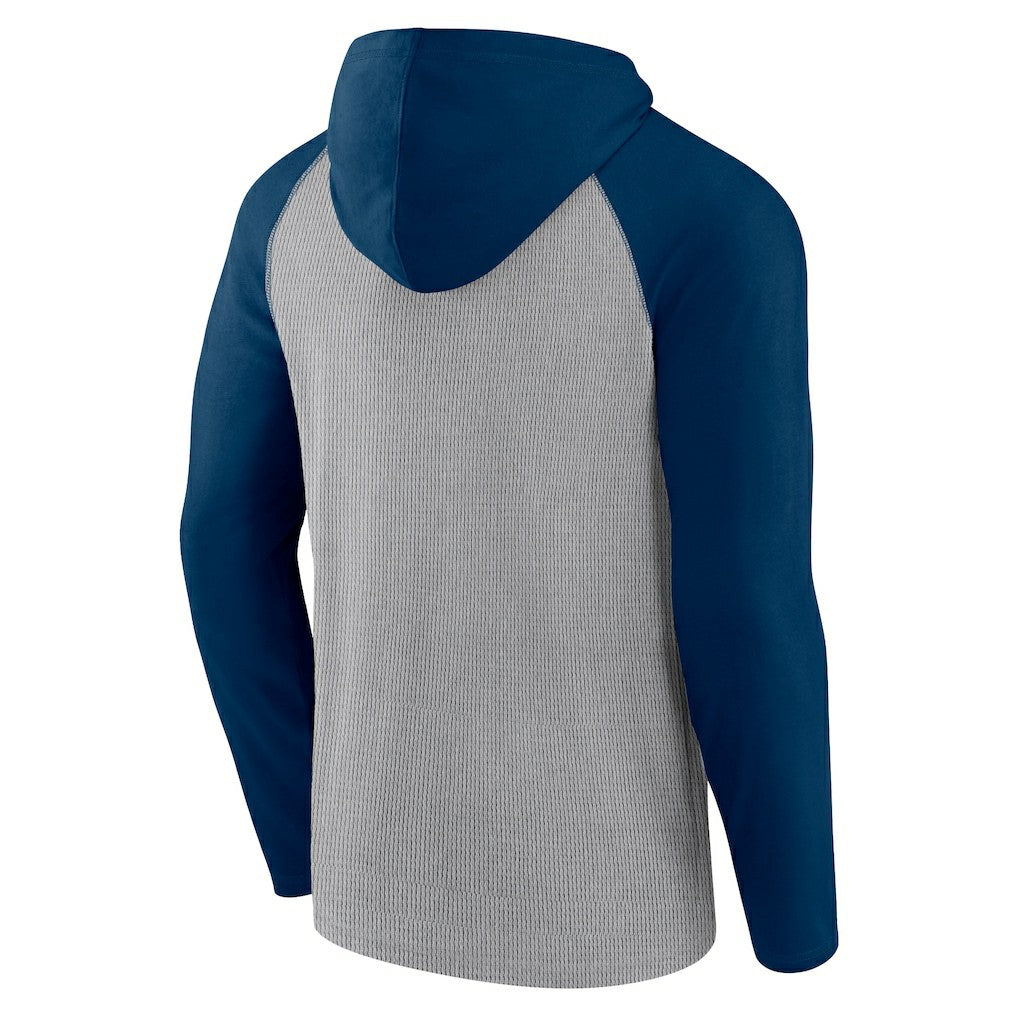 Houston Texans Under Center Long Sleeve Hoodie T-Shirt Gray/Navy | Fanatics