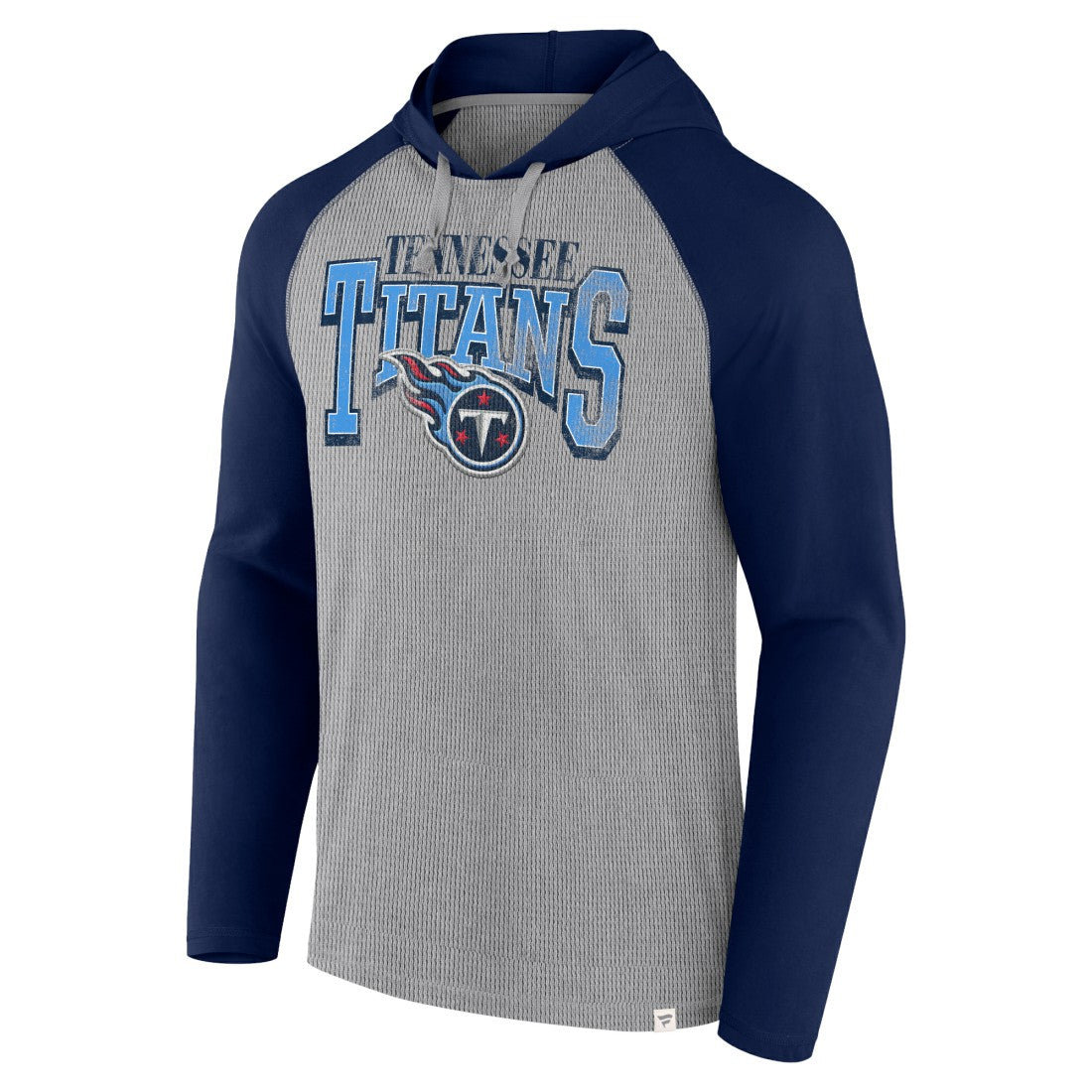 Tennessee Titans Under Center Long Sleeve Hoodie T-Shirt Gray/Navy | Fanatics