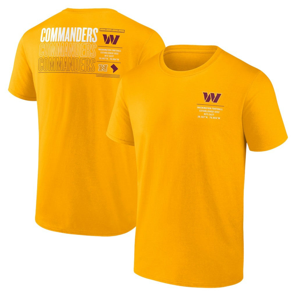 Washington Commanders Repeat Stats T-Shirt Gold | Fanatics